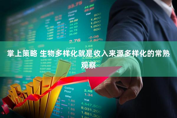 掌上策略 生物多样化就是收入来源多样化的常熟观察